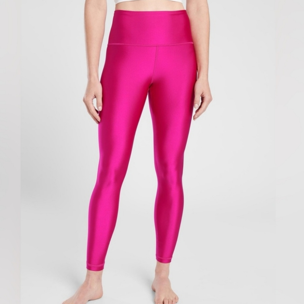 Athleta Pink High-Waisted Leggings for Yoga
